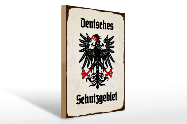 Holzschild - Adler Schutzgebiet