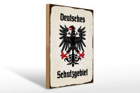 Holzschild - Adler Schutzgebiet