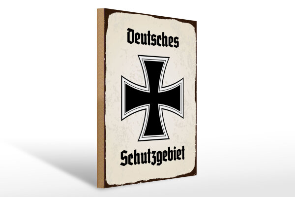Holzschild - EK Schutzgebiet