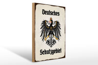 Holzschild - Adler D. Schutzgebiet