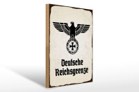 Holzschild - Adler D. Reichsgrenze