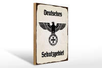 Holzschild - Adler Schutzgebiet