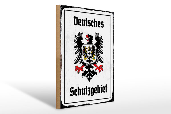 Holzschild - Adler Schutzgebiet