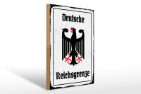 Holzschild - Adler Reichtsgrenze