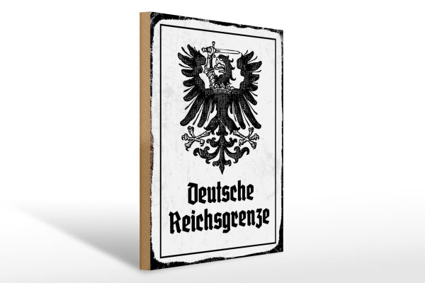 Holzschild - Adler D. Reichsgrenze