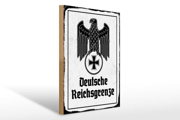 Holzschild - Adler D. Reichsgrenze