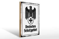 Holzschild - Adler D Schutzgebiet