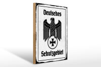 Holzschild - Adler Schutzgebiet