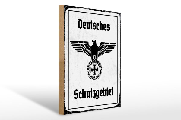 Holzschild - Adler Schutzgebiet