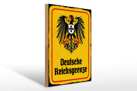 Holzschild - Adler D. Reichsgrenze