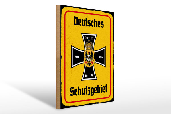Holzschild - EK Schutzgebiet