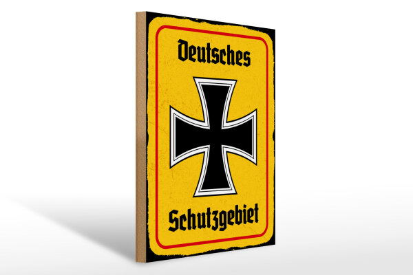 Holzschild - EK Schutzgebiet