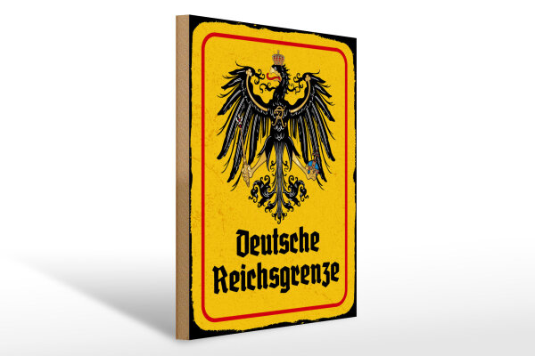 Holzschild - Adler D. Reichsgrenze
