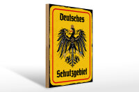 Holzschild - Adler Schutzgebiet