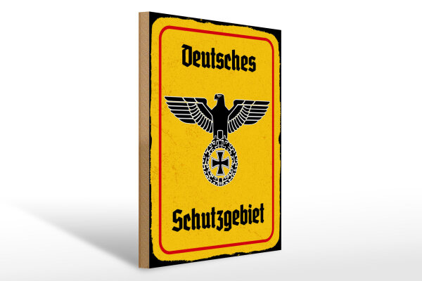 Holzschild - Adler Schutzgebiet