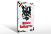 Holzschild - Adler D. Reichsgrenze