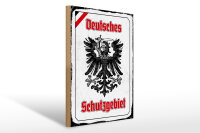 Holzschild - Adler Schutzgebiet