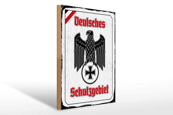 Holzschild - Adler Schutzgebiet