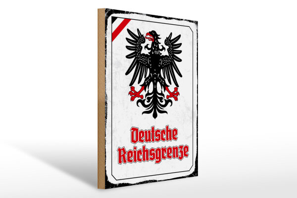 Holzschild - Adler D. Reichsgrenze