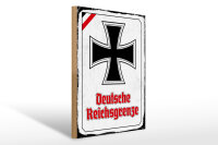 Holzschild - EK D. Reichsgrenze