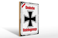 Holzschild - EK Reichtsgrenze