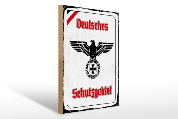 Holzschild - Adler Schutzgebiet