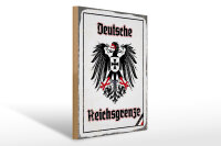 Holzschild - Adler Reichtsgrenze