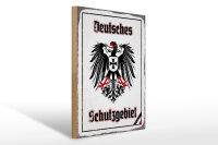 Holzschild - Adler Schutzgebiet