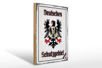 Holzschild - Adler Schutzgebiet