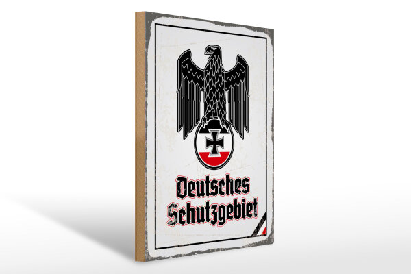 Holzschild - Adler D Schutzgebiet
