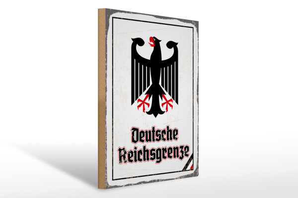 Holzschild - Adler D. Reichsgrenze