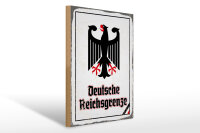 Holzschild - Adler D. Reichsgrenze
