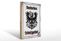 Holzschild - Adler Schutzgebiet