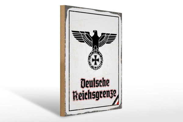 Holzschild - Adler D. Reichsgrenze