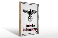 Holzschild - Adler D. Reichsgrenze
