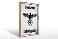 Holzschild - Adler Schutzgebiet