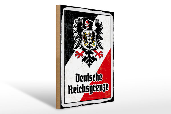 Holzschild - Adler D. Reichsgrenze