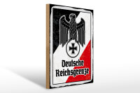 Holzschild - Adler D. Reichsgrenze
