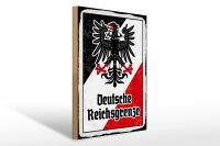 Holzschild - Adler D. Reichsgrenze