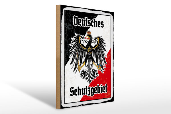 Holzschild - Adler Schutzgebiet