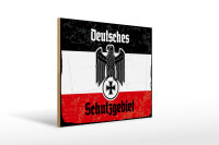 Holzschild - Adler D Schutzgebiet