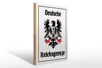 Holzschild - Adler Reichtsgrenze