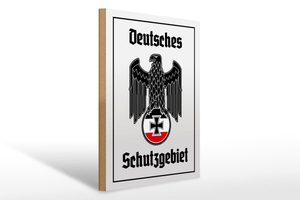 Holzschild - Adler Schutzgebiet