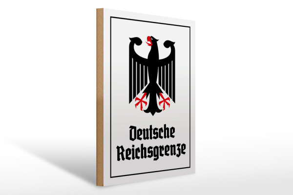 Holzschild - Adler D. Reichsgrenze