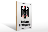 Holzschild - Adler D. Reichsgrenze