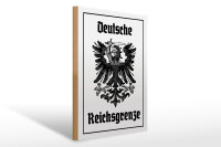 Holzschild - Adler Reichtsgrenze