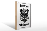 Holzschild - Adler Schutzgebiet