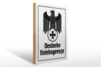 Holzschild - Adler D. Reichsgrenze