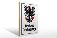 Holzschild - Adler D. Reichsgrenze