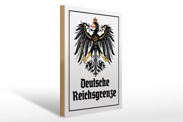 Holzschild - Adler D. Reichsgrenze